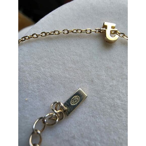 New Stainless-Steel Gold-Tone Butterfly and Initial "J" Bracelet from Macy's - Picture 2 of 3
